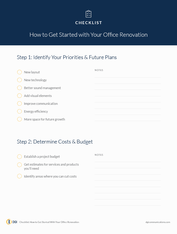 Office Renovation Checklist