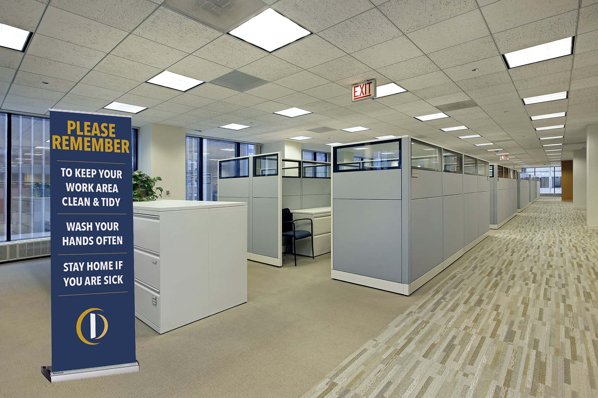 Unite Your Team with Clear Dividers and Helpful Signage for a Healthy Return to the Office