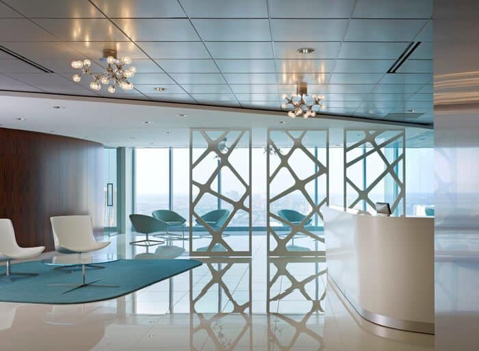 modern office design with minimalist furniture