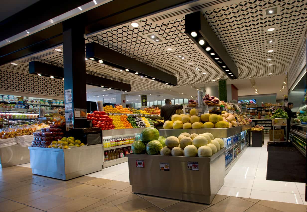 supermarket interior